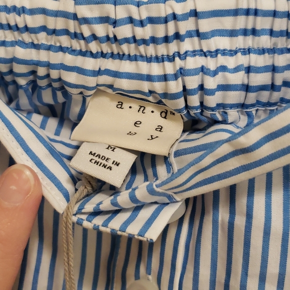 White and blue a line skirt size M - Picture 3 of 3